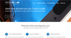 Desktop Screenshot of precisionpoolandaquatics.com